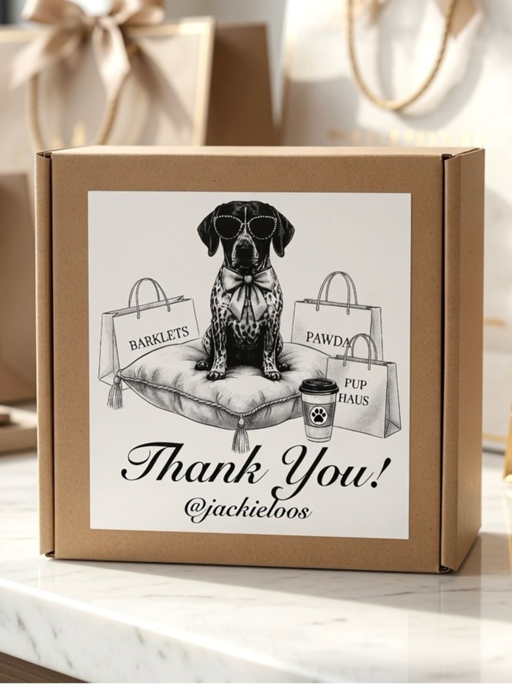 @jackieloos Custom Thank You Stickers
3”x3”-100ct.